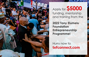 2022 Tony Elumelu Foundation (TEF) Entrepreneurship Programme!