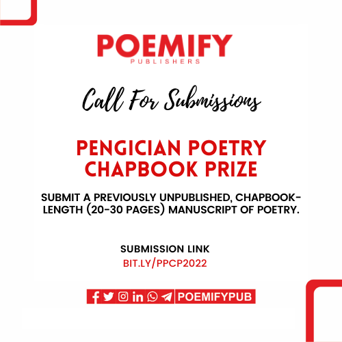 PENGICIAN POETRY CHAPBOOK PRIZE, 2022 EDITION