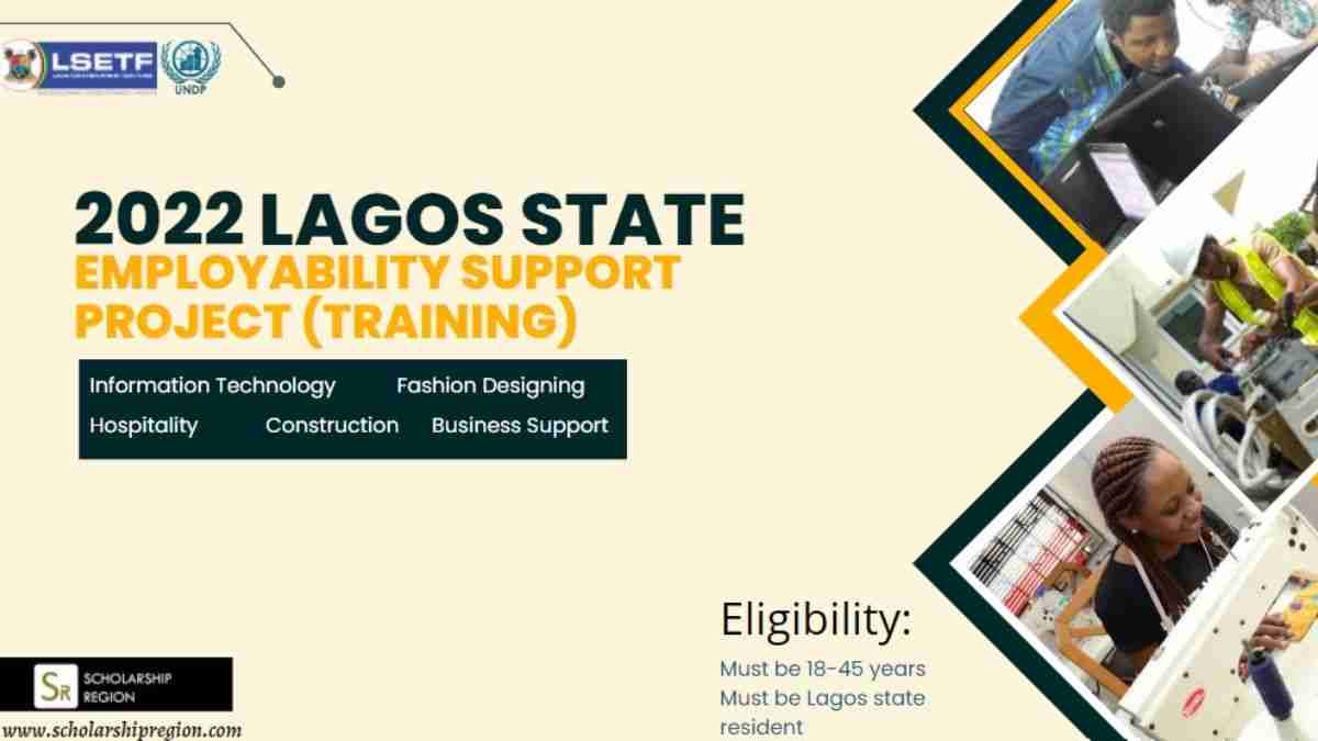 2022 LSETF/UNDP Employability Support Project for Lagos State Youths