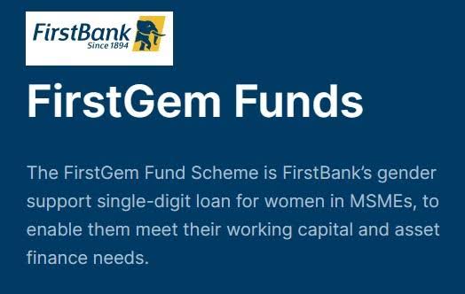 Call for Applications: First Bank 2022 Single-Loan Digit Scheme for Female Entrepreneurs