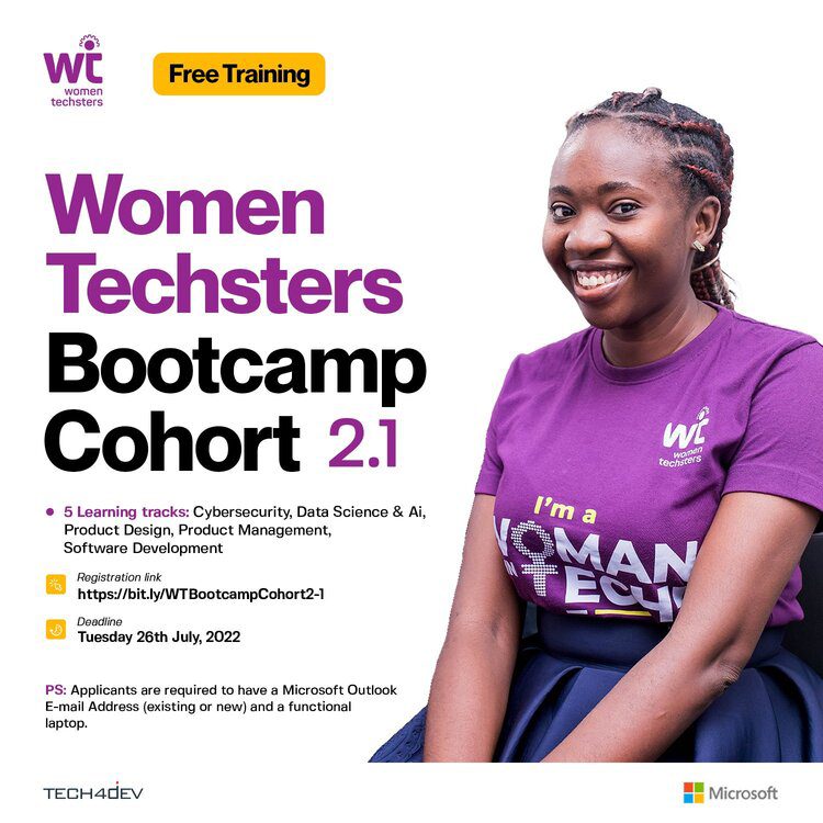 2022 Women Techsters Bootcamp for African Tech Women