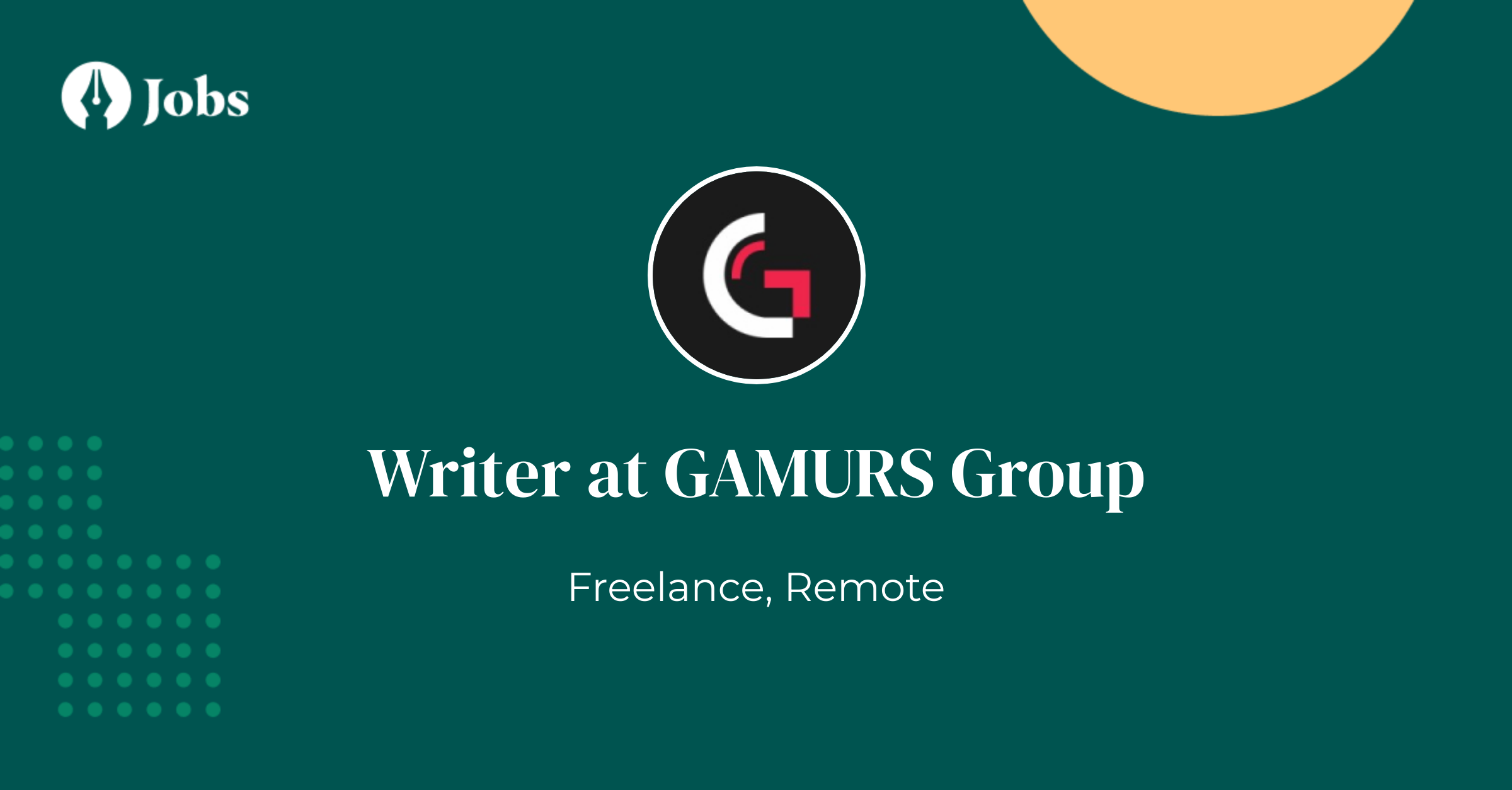 Entry-level Freelance Writers Needed at GAMURS Group ($25/hr)