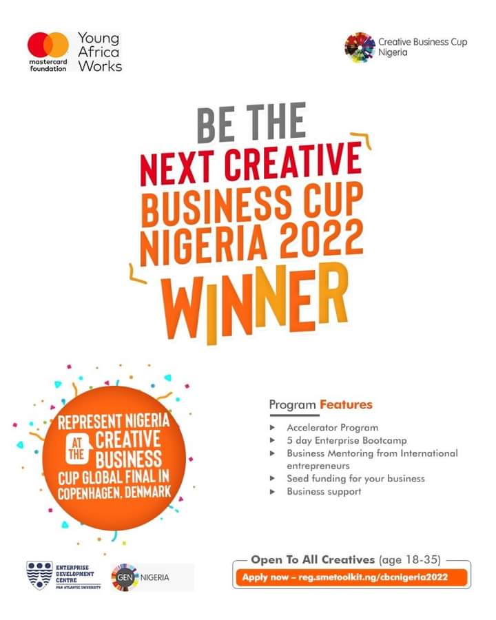 2022 Mastercard Foundation Creative Business Cup Nigeria for Nigerian Entrepreneurs