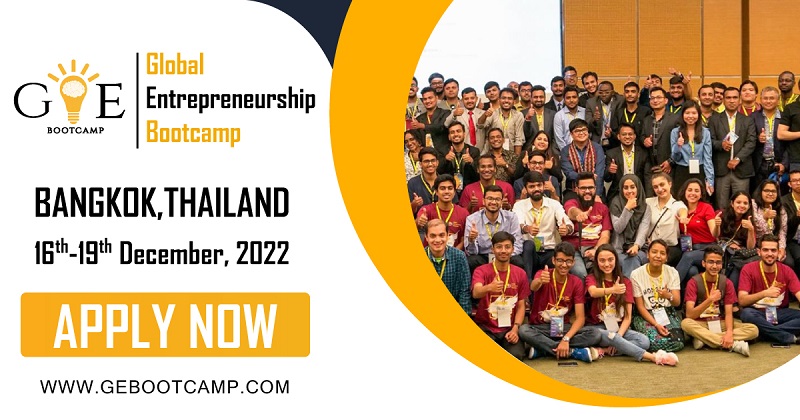 Apply for the 2022 Global Entrepreneurship Bootcamp( 8th Edition)