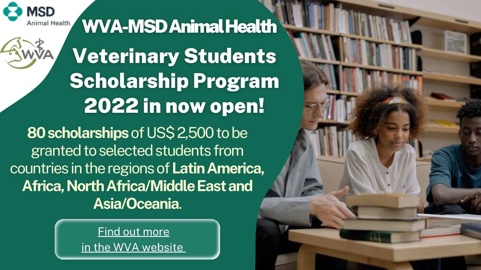World Veterinary Association (WVA) 2022 Scholarship Program for African Students