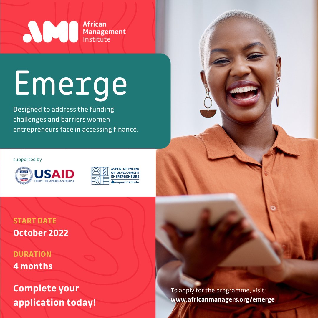 USAID/African Management Institute EMERGE Program for African Women-led Businesses
