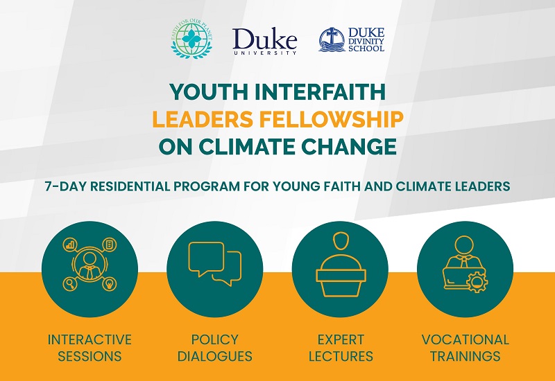 2022/2023 Youth Interfaith Leaders Fellowship on Climate Change (Fully-funded)