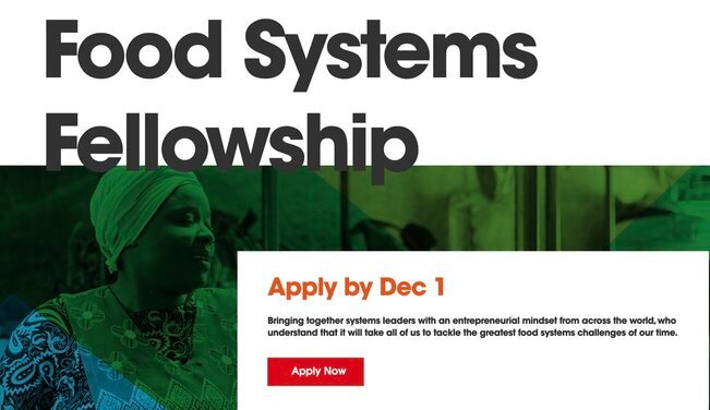 2023 The Rockefeller Foundation-Acumen Food Systems Fellowship for Social Innovators.