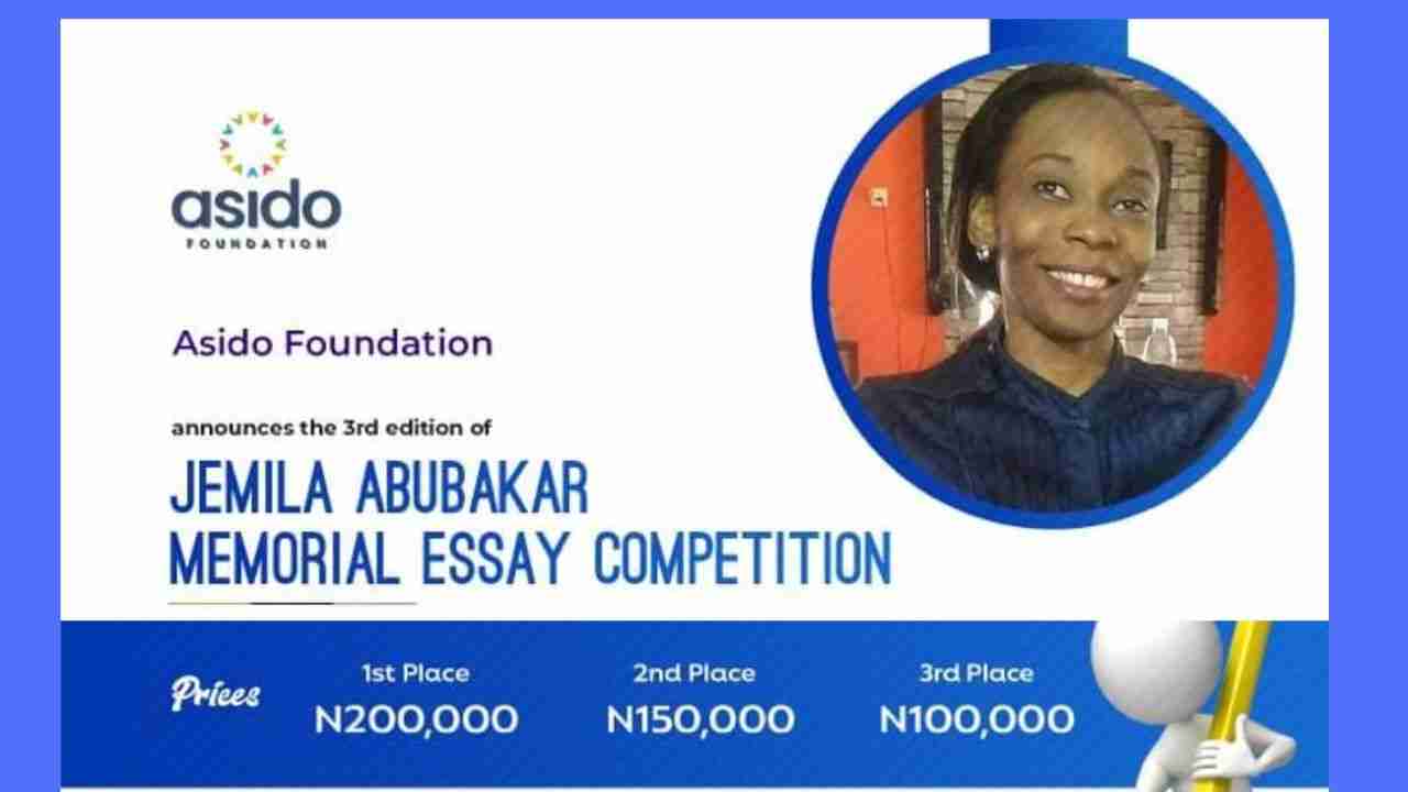 2022 Jemila Abubakar Memorial Essay Competition For Nigerian Students