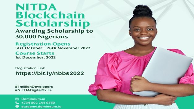 2022 NITDA Blockchain Scholarship For Young Nigerians