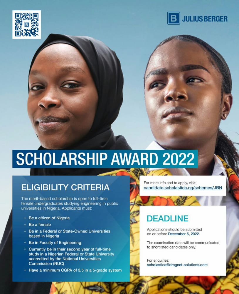 2022 Julius Berger Scholarship Scheme For Nigerian Students