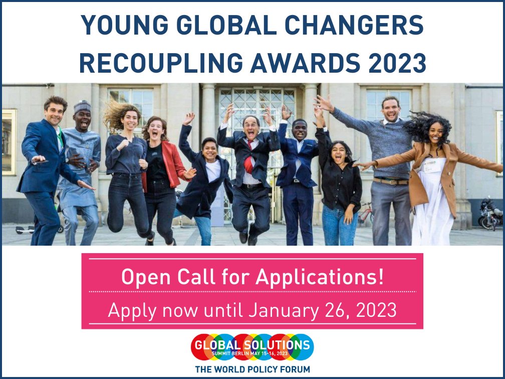2023 Young Global Changers Recoupling Awards (€5,000 prize)
