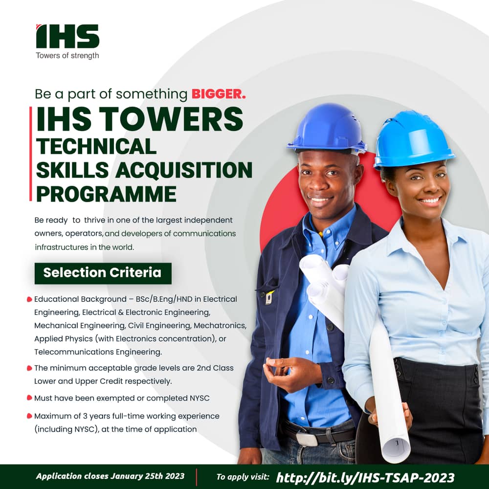 2023 IHS Towers Technical Skills Acquisition Program
