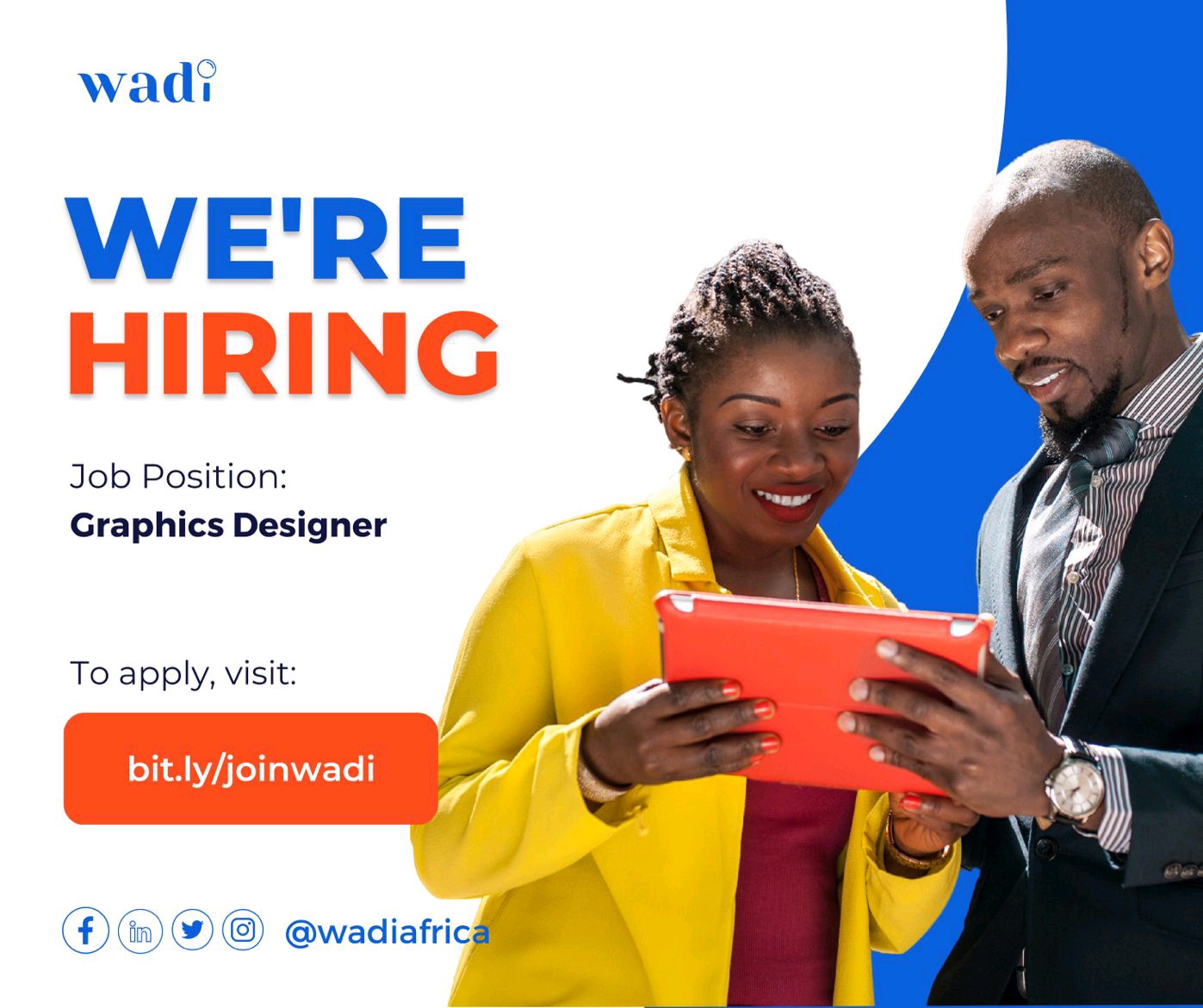 Wadi Africa is Hiring Graphics Designer