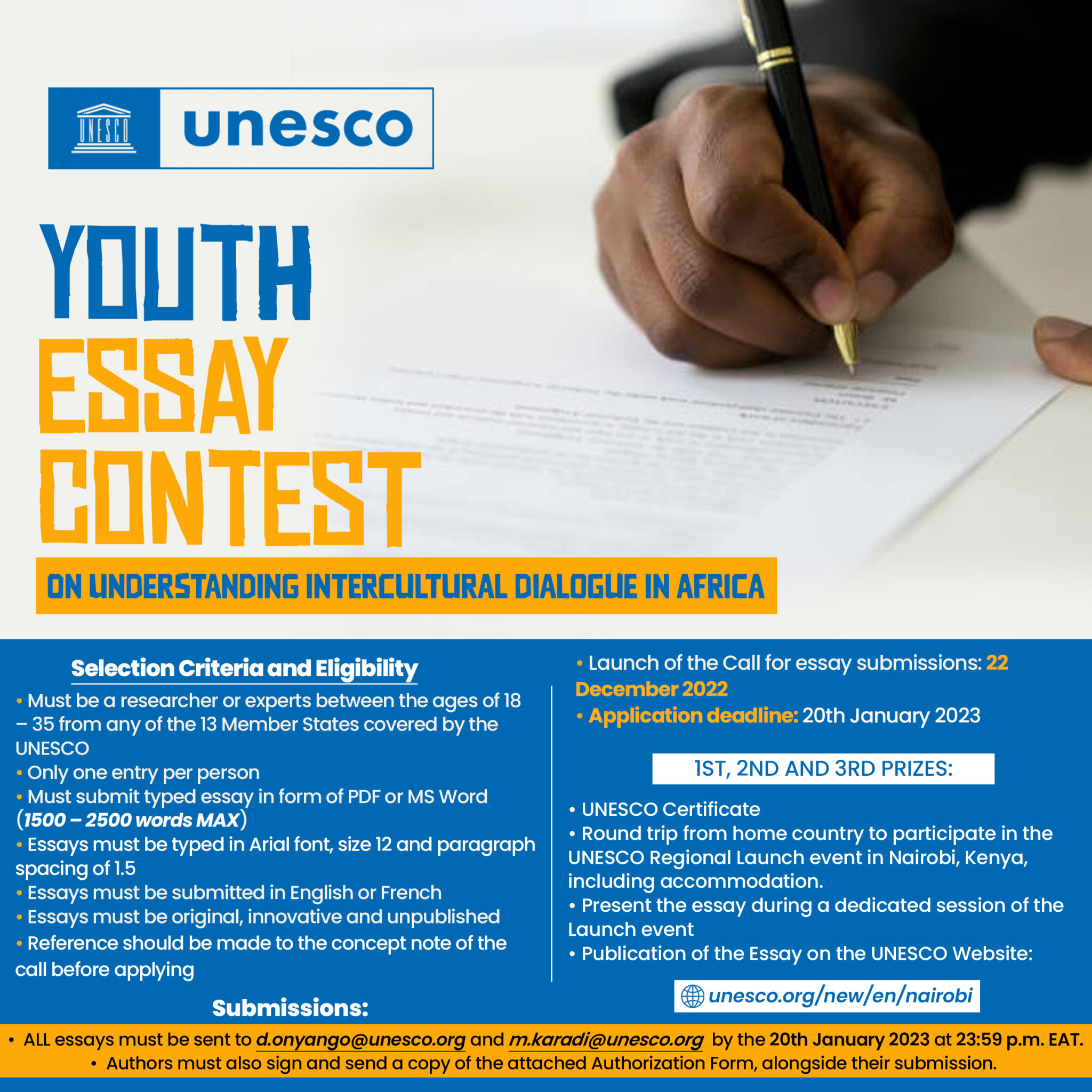 2023 UNESCO Youth Essay Contest