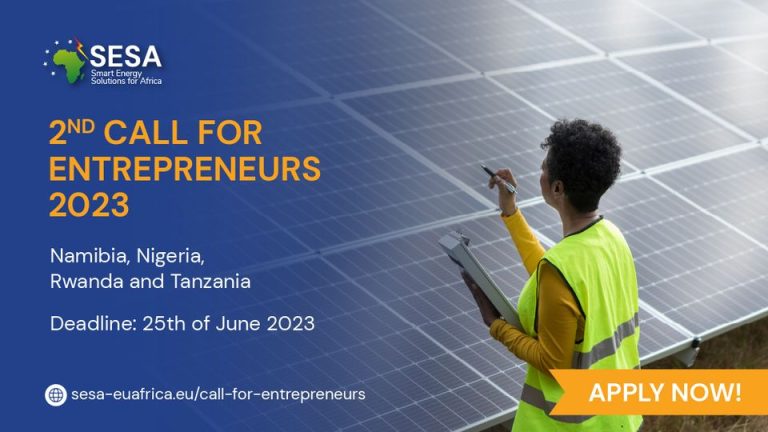 Smart Energy Solutions for Africa (SESA) Call for Entrepreneurs 2023