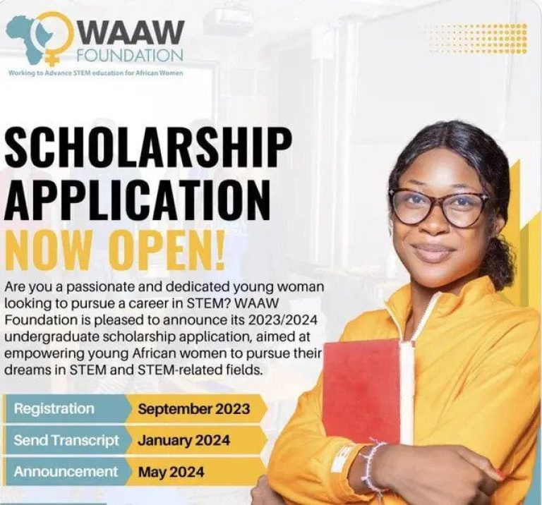 WAAW Foundation Undergraduate Scholarships 2024 for need-based Female African Students